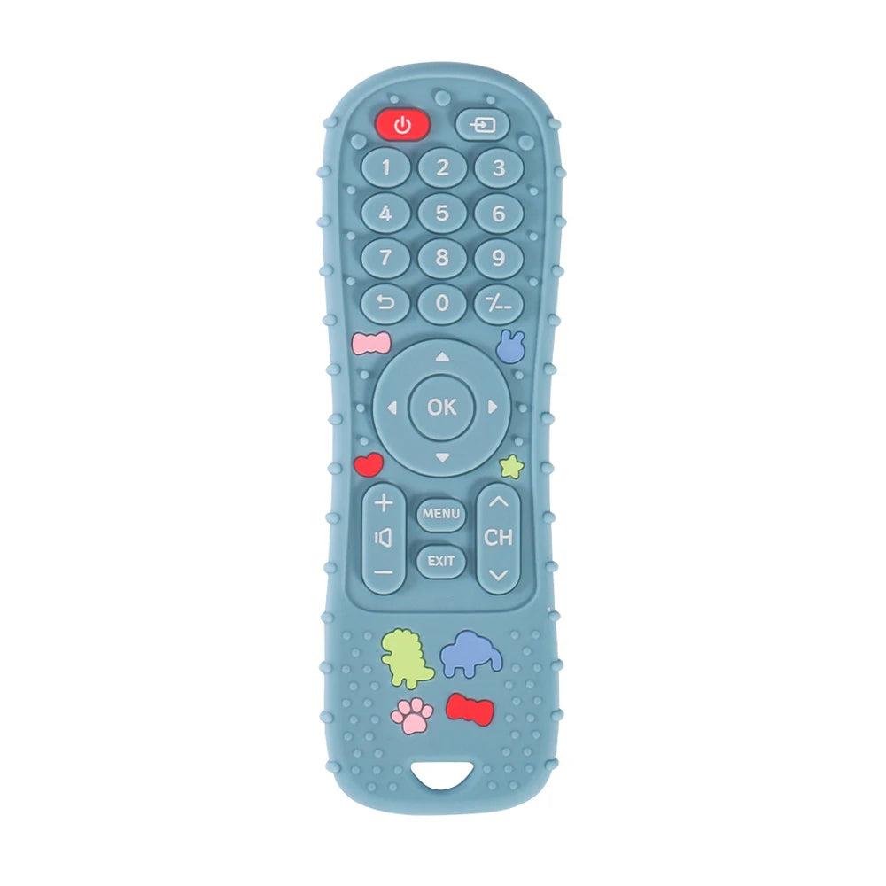 1PC Silicone Baby Toys TV Remote Control Shape Teether Toy BPA Free Silicone Teething Chewing Toy Sensory Baby Accessories