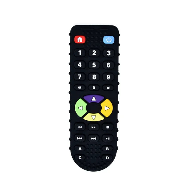 Baby Silicone Teether Toys Remote Control Shape Teether Rodent Gum Pain Relief Teething Toy Kids Sensory Educational Healthcare