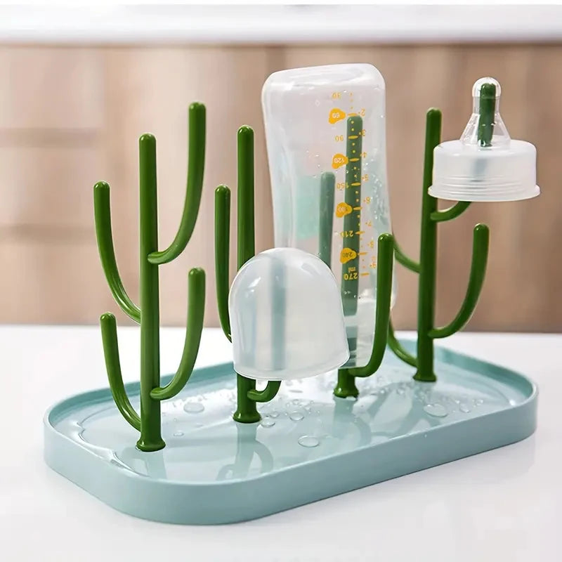 Baby Tree-shaped Milk Bottle Drain Rack, Dust-proof Milk Bottle Holder, Cup Drain Rack Easter Gift