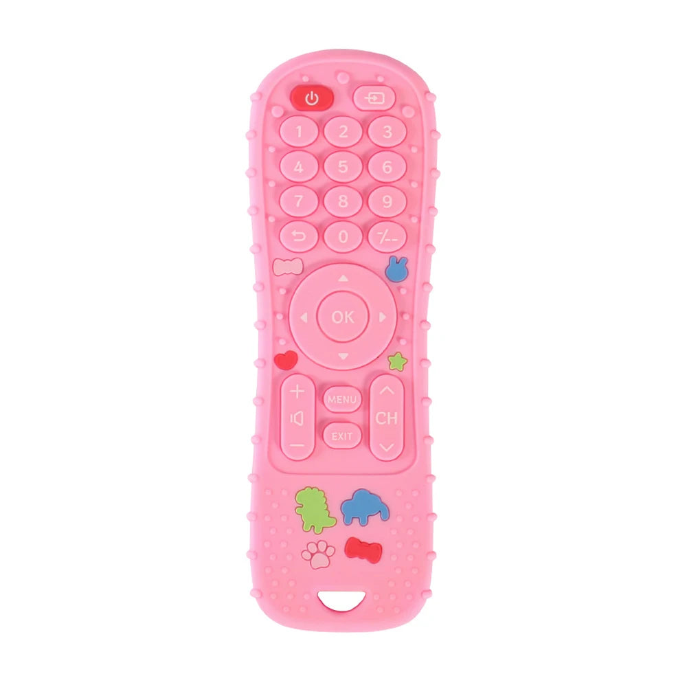 1PC Silicone Baby Toys TV Remote Control Shape Teether Toy BPA Free Silicone Teething Chewing Toy Sensory Baby Accessories