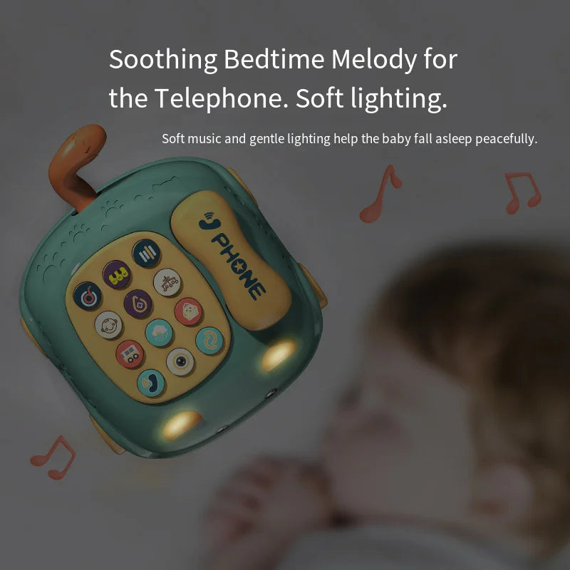 Baby Storyteller Electric Toy Children's Educational Early Learning Simulated Telephone Car Model with Light Music