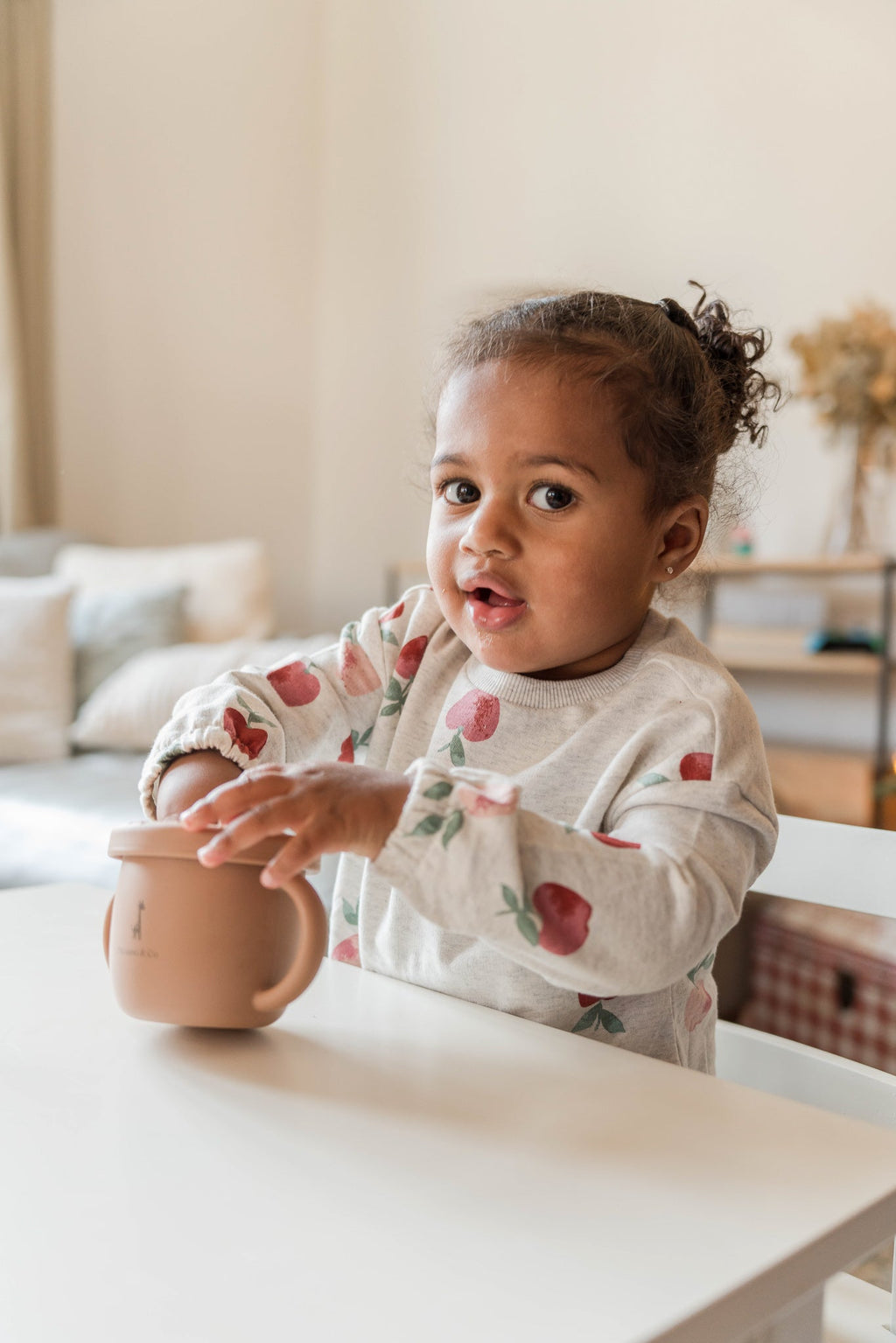 Tasse 2-en-1 en silicone pour enfant | Collation et boisson