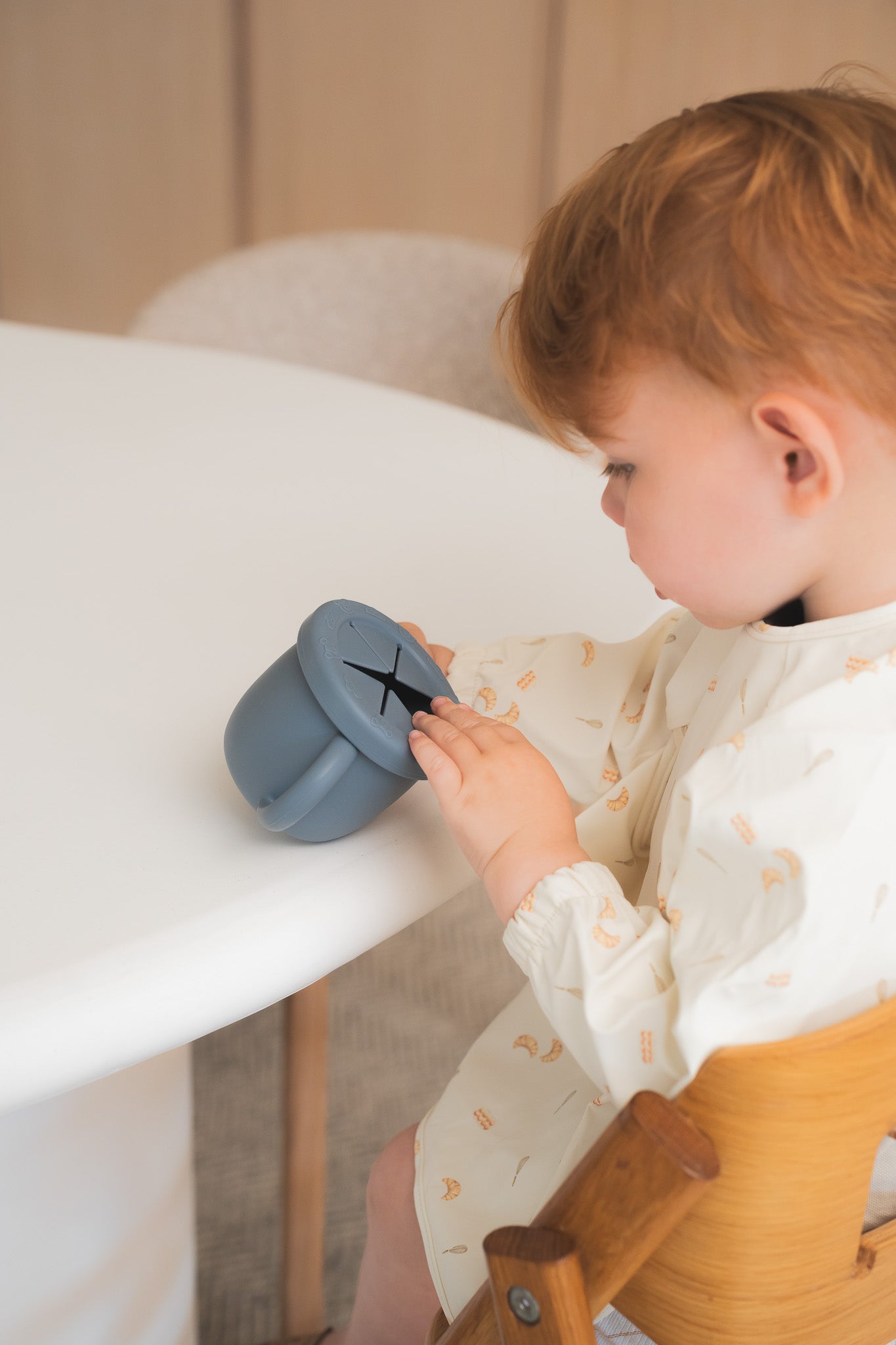 Tasse 2-en-1 en silicone pour enfant | Collation et boisson
