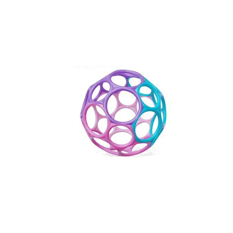 Soft Baby Grasping Ball Rattles with Bell Ball Early Education Educational Sensory Toy Random Color）