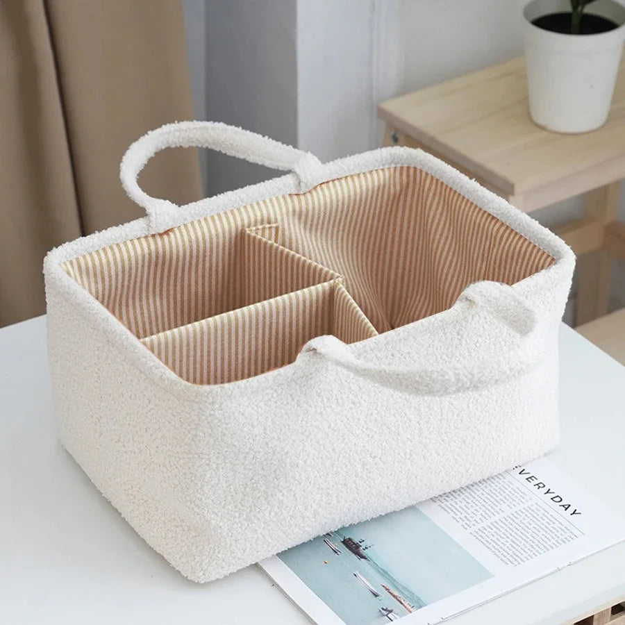 Travel Portable Mommy Bag Diaper Bag Feeding Bottle Storage Handbag Multifunctional Baby Products Organizer Basket